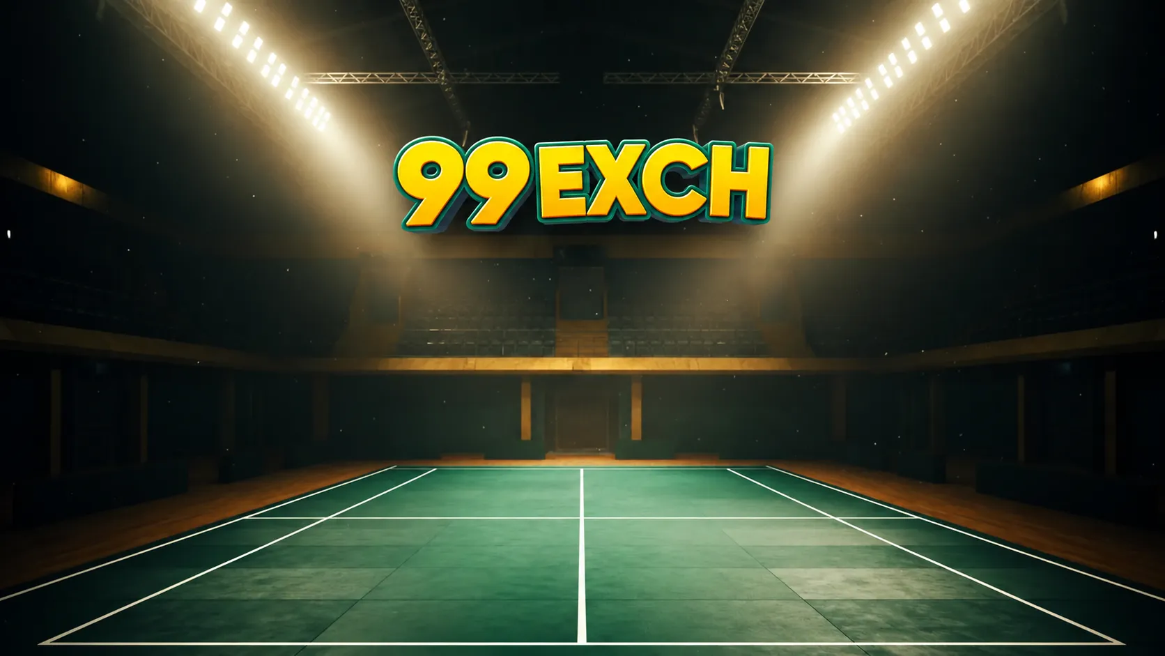 Indoor sporting arena with account control panel